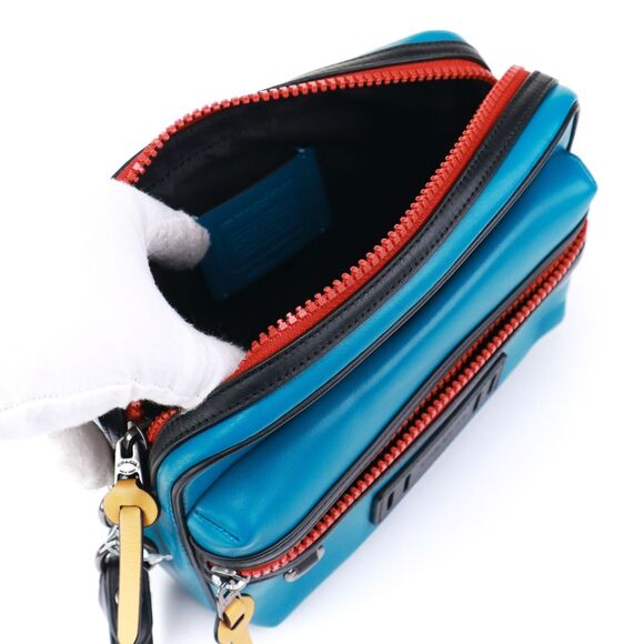 NWT Coach Colorblock Leather Terrain Travel Organizer Pouch - Picture 9 of 11